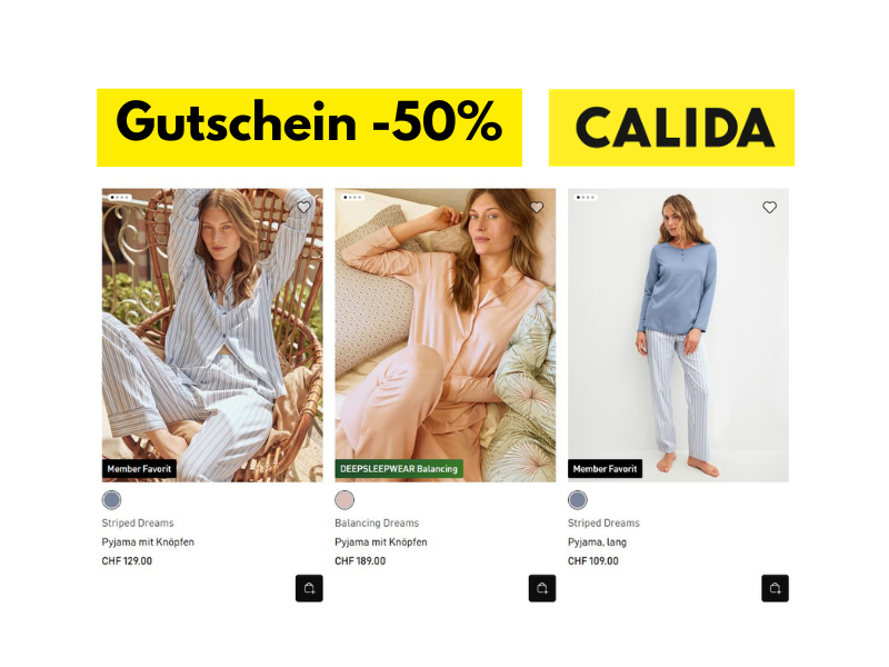 Calida Aktionärsgeschenk 2026: So bekommst du den Gutschein