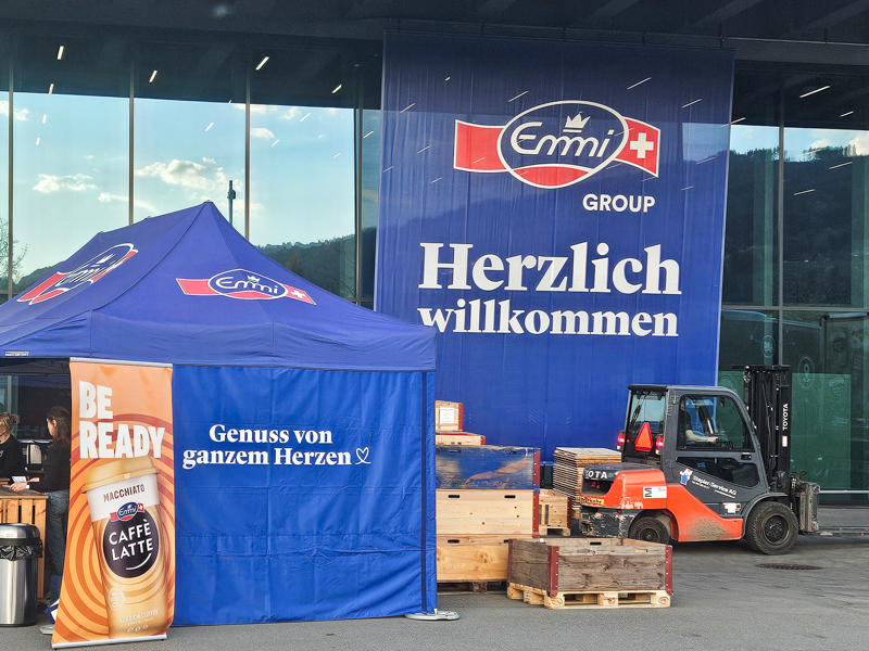 Rahmenprogramm vor der Emmi Generalversammlung auf der Allmend Luzern