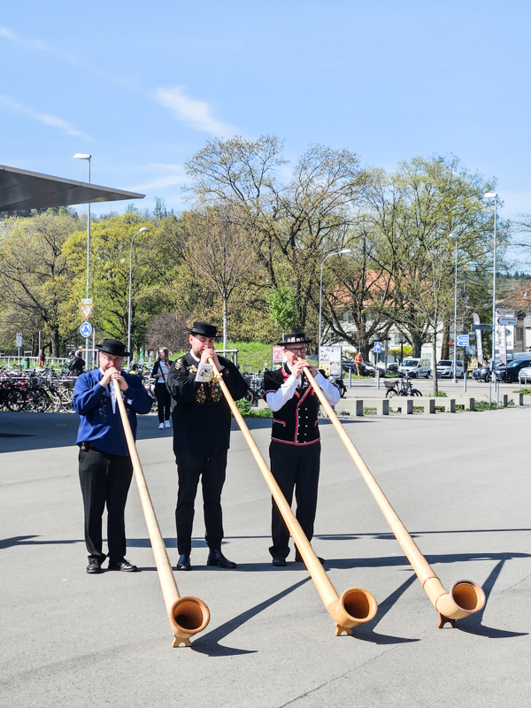 Degustationsstand mit Emmi Caffè Latte an der Generalversammlung 2026