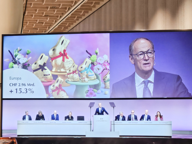 Blick in den vollen Kongresssaal an der Lindt GV 2026