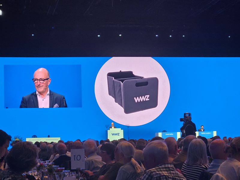 Nahaufnahme des WWZ Aktionärsgeschenks 2026