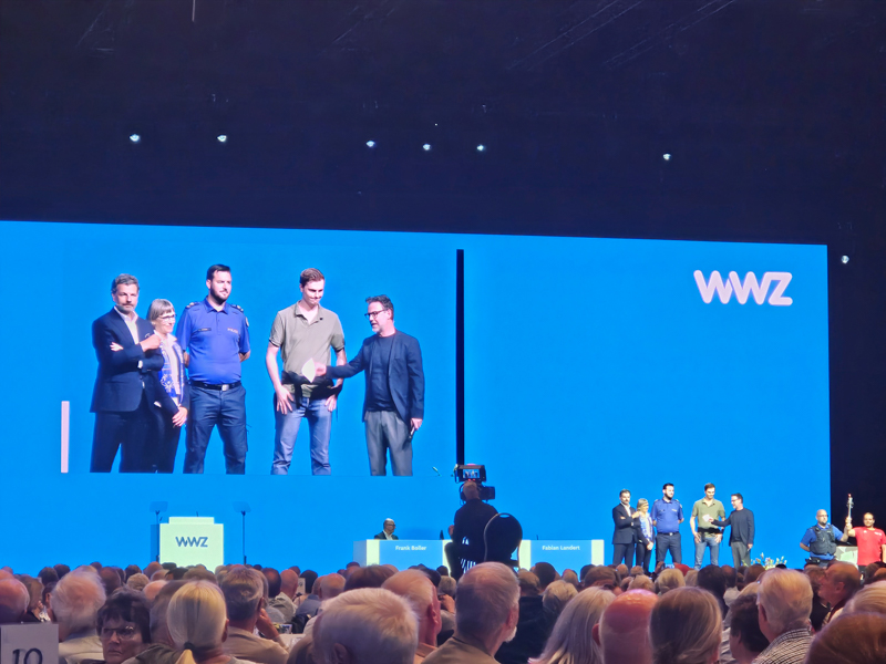 Aktionärinnen und Aktionäre an der WWZ Generalversammlung 2026