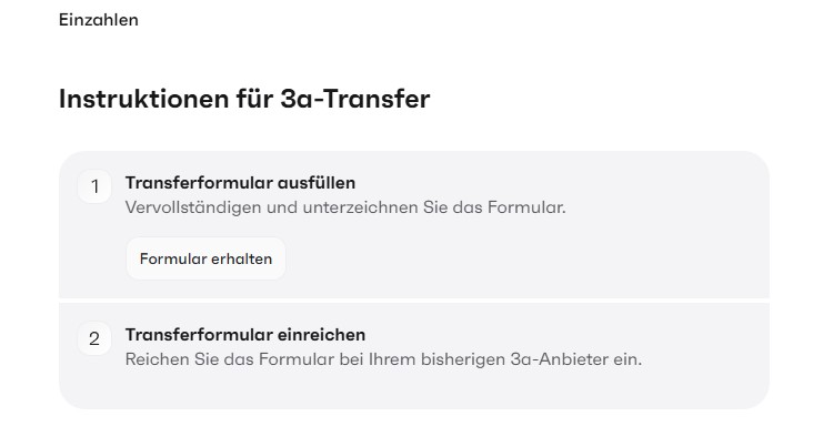 finpension 3a: Auswahl zwischen Konto- und Wertschriftenlösung