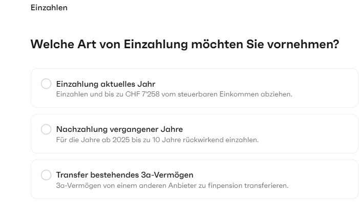 finpension 3a: Fragen zur Risikofähigkeit und zum Anlagehorizont