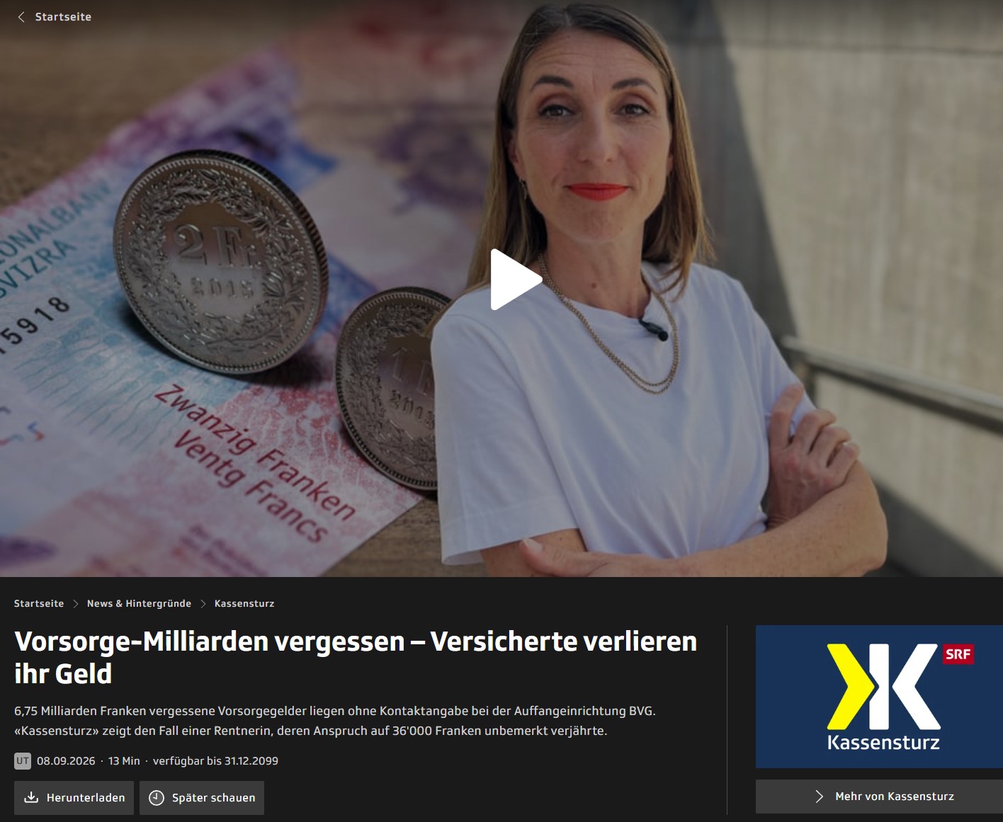 Pensionskasse vergessen: Vorsorgeguthaben bei der Auffangeinrichtung BVG finden