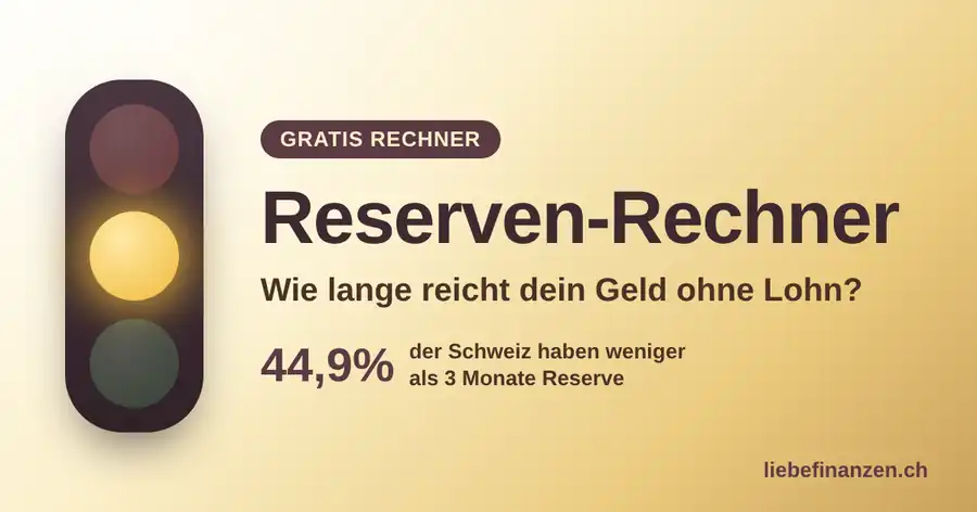 Reserven-Rechner Schweiz, wie lange reicht dein Notgroschen ohne Lohn